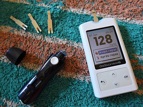 Blood glucose meter for people with diabetes