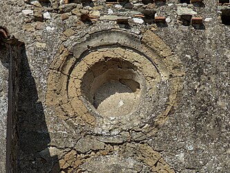 Detail eines ovalen Fensters