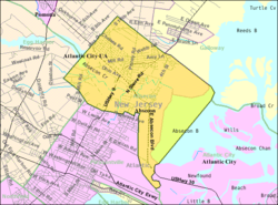 Census Bureau map of Absecon, New Jersey