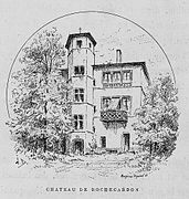 Le château de Rochecardon illustré par Joannès Drevet.