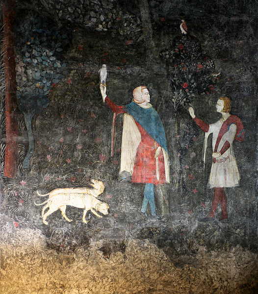 File:Chambre du cerf - le frère du pape à la chasse.jpg