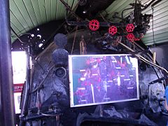 Inside the Southern Pacific Railroad Locomotive Sp 2562 which is listed in the National Register of Historic Places. Reference #09000511.