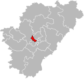 Situation of the canton of Angoulême-1 in the department of Charente