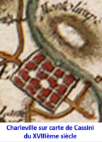 Charleville au XVIIIème siècle entouré d’un simple mur