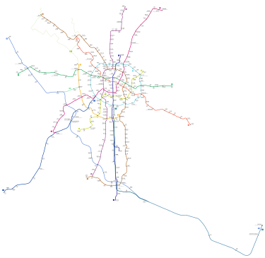 Map of the Chengdu Metro Chengdu Metro Linemap.svg