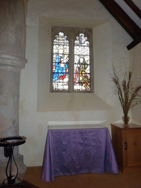 File:Cheriton- St Michael's, side altar - geograph.org.uk - 2165197.jpg