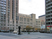 North end of Pioneer Court Chicago Tribune.jpg