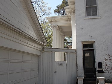 The portico on the south side of the house. Clifton Portico.JPG