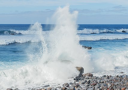 Breakers at the coast of São Vicente Madeira