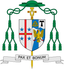Hartmayer's coat of arms as Bishop of Savannah Coat of arms of Gregory John Hartmayer.svg