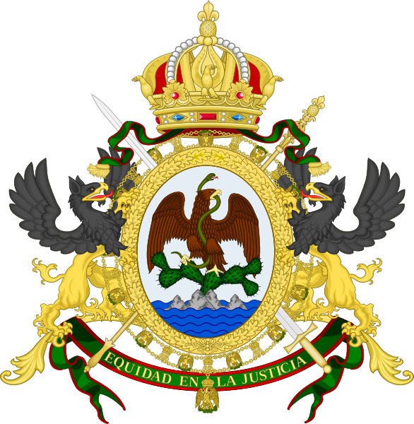 File:Coat of arms of Mexico (1864–1867).svg