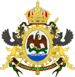 Description de l'image Coat of arms of Mexico (1864-1867).svg.