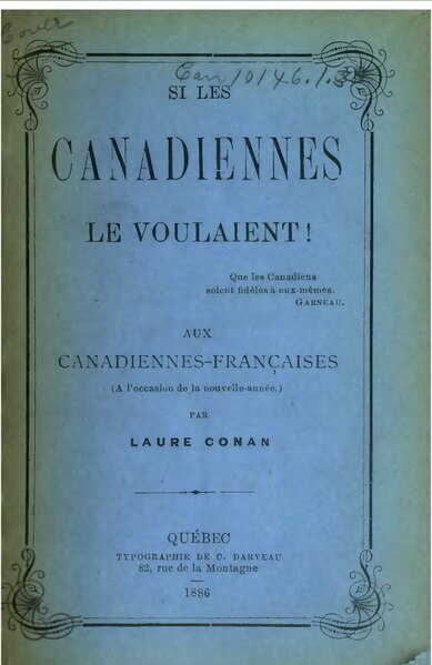 Fichier:Conan - Si les Canadiennes le voulaient, 1886.djvu