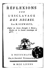 Nicolas de Condorcet, Réflexions sur l’esclavage des nègres, 1781     (Défi 100 wikijours)