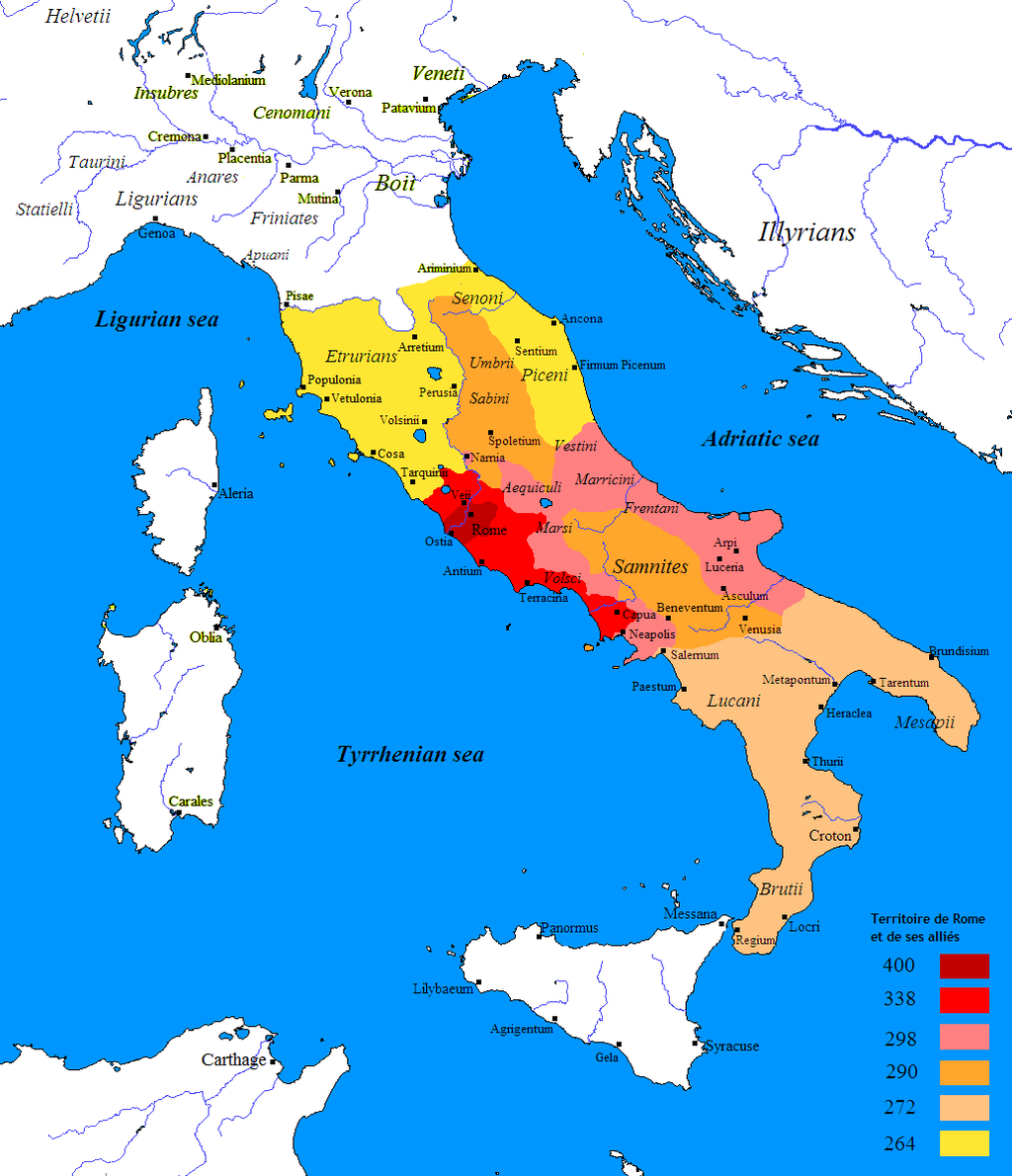 Conquête romaine de l'Italie (400-264)