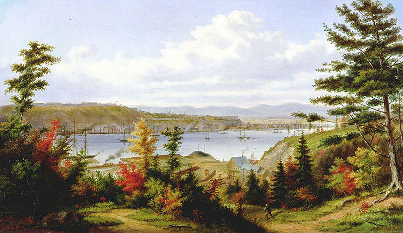 File:Cornelius Krieghoff - Québec vu de la Pointe De Lévy (1863).jpg