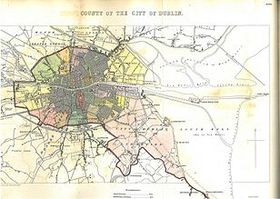 Графство города Дублин 1837 карта