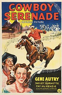 <i>Cowboy Serenade</i> 1942 film with Gene Autry, Smiley Burnette, Fay McKenzie