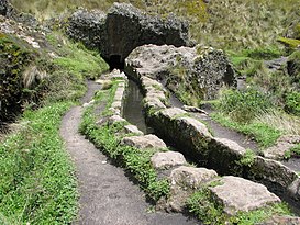 Cumbe Mayo Archaeological site - aqueduct.jpg