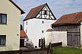 Fortification tower on the northwest corner of the outer bailey