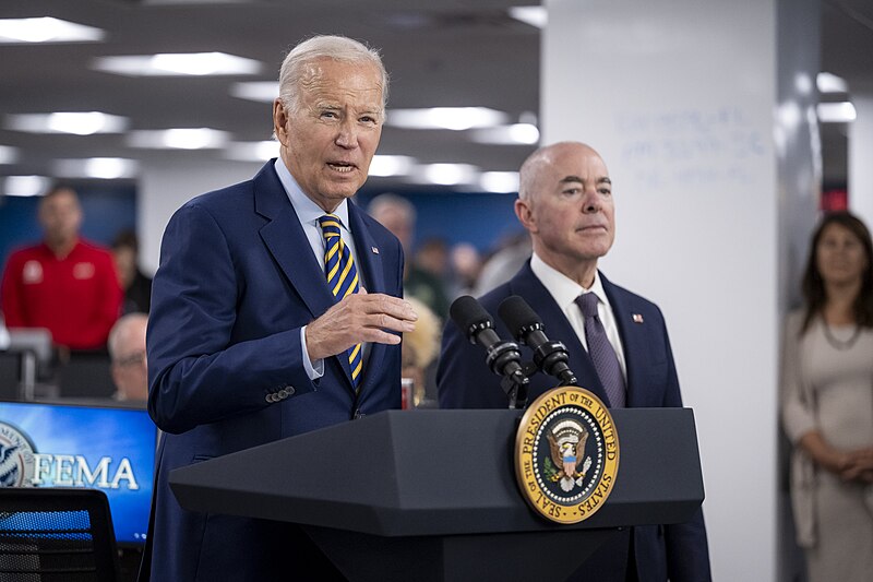 File:DHS Secretary Alejandro Mayorkas Joins US President Joe Biden at FEMA Headquarters (53156370565).jpg