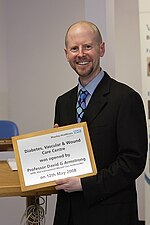 Thumbnail for File:David Armstrong with plaque.JPG