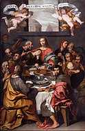 達尼埃萊·克雷斯皮（英语：Daniele Crespi）的《最後的晚餐（英语：The Last Supper (Crespi)）》，335 × 220cm，約繪於1625年，1809年始藏[50]