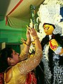 Devi Baran and Sindur Khela during 2016 Durga puja in Kolkata 37