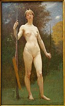 Diana by Kenyon Cox, c. 1890, oil on canvas - Chazen Museum of Art - DSC02161.JPG