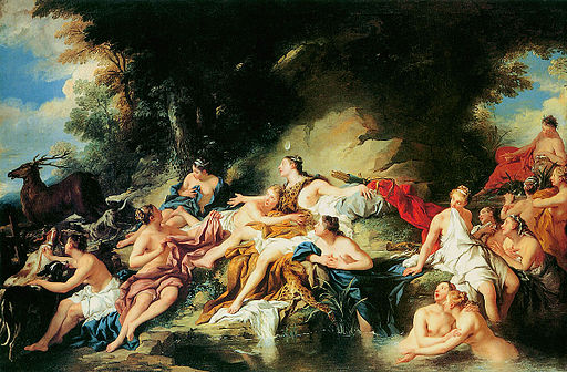 Diane suprise par Actéon by Jean-François de Troy (1734)