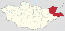 Provincia del Dornod – Localizzazione