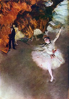 エドガー・ドガ 『踊りの花形（エトワール、あるいは舞台の踊り子とも呼ばれる）』(1878年ごろ) オルセー美術館