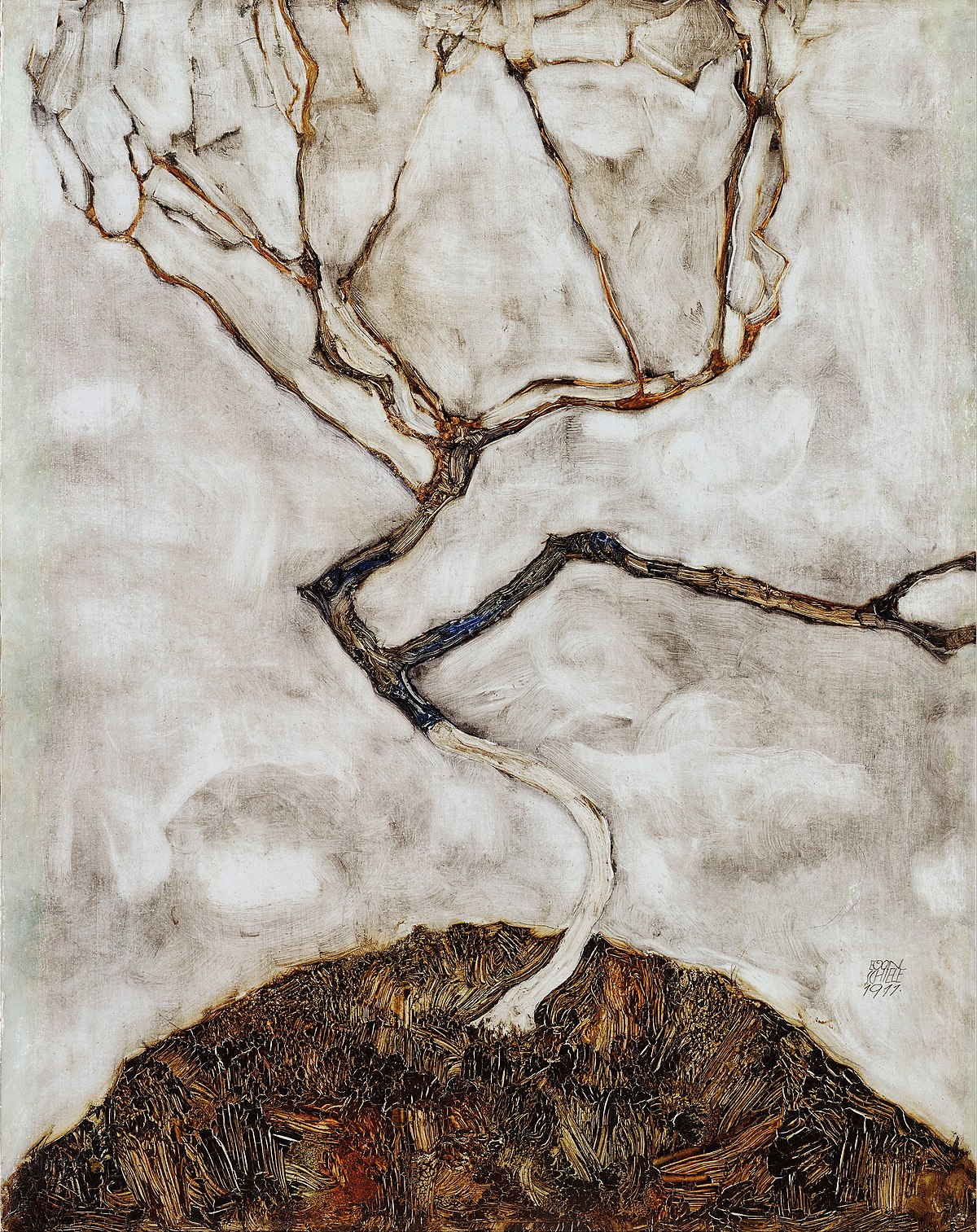 File Egon Schiele Small Tree In Late Autumn Google Art Project