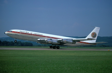 An Egyptair Boeing 707-320C at Zurich Airport in 1978.
