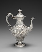 Neo-Rococo coffeepot; 1845; overall: 32×23.8×15.4 cm; Cleveland Museum of Art (Cleveland, Ohio, US)