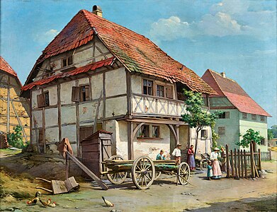 Old Alsatian farmhouse (1889)