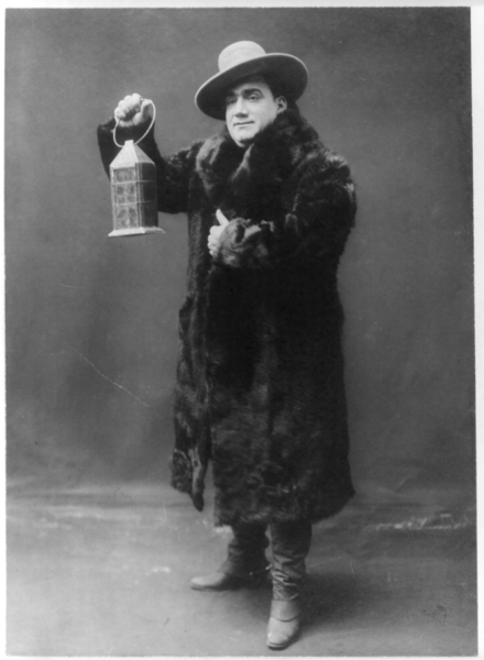 Caruso in the role of Dick Johnson, 1910/1911