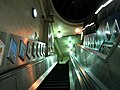 Escalator at Maida Vale Tube Station (December 2002)