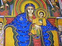Ethiopia-Axum Cathedral-fresco-White Madonna.JPG