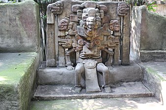 Reproduction of the sculpture of Mictlantecuhtli in El Zapotal