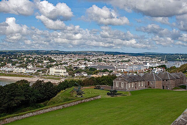 Falmouth viewed from Pendennis Castle