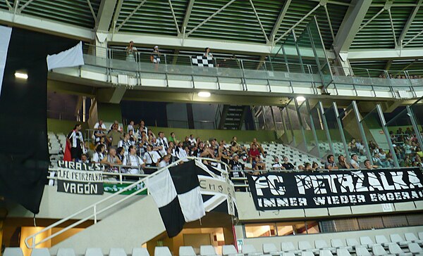 MFK Petržalka fans in Turin