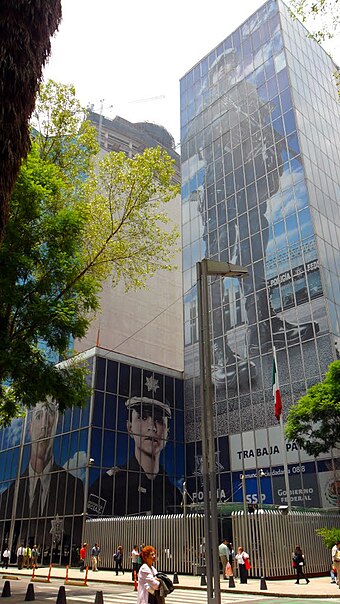 Federal Police headquarters in Mexico City