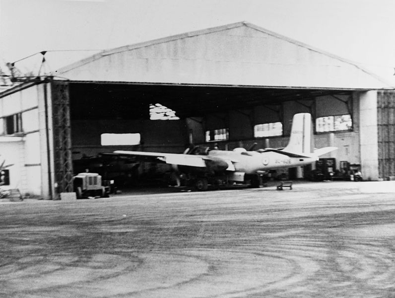 File:Fench Douglas A-26 Invader at Tourane Airfield (Indochina) c1954.jpg