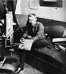 Filiger portrait of filiger in his studio in paris 1888.jpg