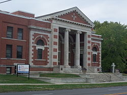 Первая пресвитерианская церковь, Ливенворт, Канзас.JPG