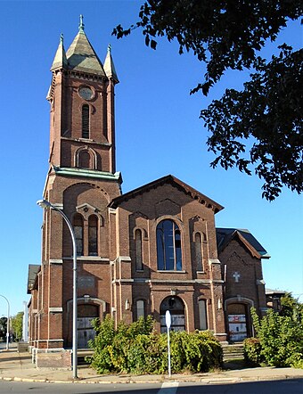 First United Methodist Church from west, Gloversville.jpg