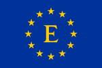 "Flag and emblem" for the European Communities proposed in the 1985 Adonnino Report Flag of Europe Adonnino proposal.svg
