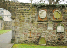 The Flodden Wall in Greyfriars Kirkyard Flodden-wall.gif