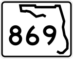 Straßenschild der Florida State Road 869